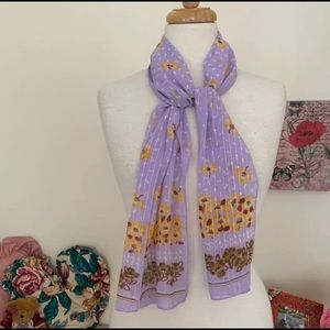 Vintage floral scarf